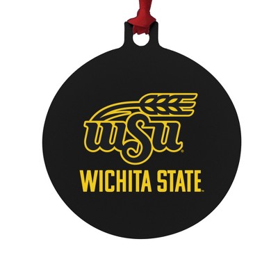 Wichita State Secondary Logo Aluminum Holiday Christmas Tree Ornament