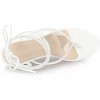 Allegra K Women's Strappy Open Toe Clear Strap Flip Flops Wedge Sandals - 4 of 4