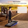 Superun Foldable Walking Pad Treadmill 15.94"x35.43" Extra Wide Belt 9% Auto Incline Portable Under Desk Treadmill for Home - 2 of 4