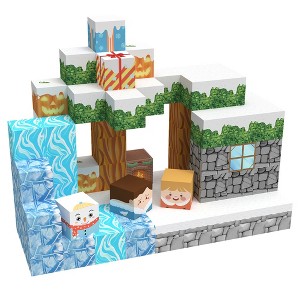 Ruvalino Baby and Toddler Learning Set of 3 Toys Magnetic Building Blocks with Snow World Theme for Creative Play, , 10.62"*5.31"*2.36" - 1 of 4