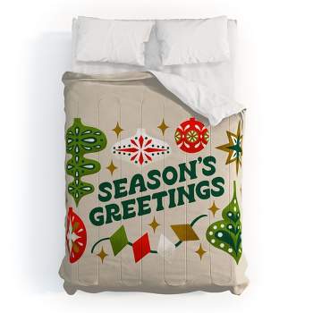 Jessica Molina Seasons Greetings Vintage Ornaments Comforter + Pillow Sham(s) - Deny Designs