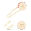 Unique Bargains Women's Begonia Flower U-Shaped Hair Pins 5.12"x1.97" 1 Pc - 3 of 3