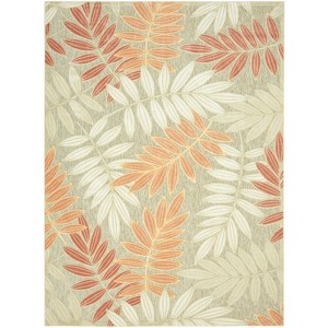 Nourison Aloha Floral Leaf Flatweave Indoor/Outdoor Area Rug - 1 of 4