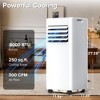 R.W.FLAME 8,000 BTU Portable Air Conditioners with Remote, Portable AC Unit Cools Up to 350 Sq.ft,3 Modes with Fast Cooling, Sleep Mode, 24H Timer - 3 of 4