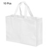 Unique Bargains Reusable Horizontal Style Non-Woven Gift Grocery Tote Bag 10 Pcs - image 3 of 4