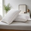 Peace Nest Gusseted Goose Down Feather Pillows Set of 2 - 2 of 4