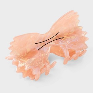 Bow Tie Pasta Claw Hair Clip - Wild Fable™ Beige: Plastic & Steel Hair Accessory for All Hair Types, 18+ - 1 of 3