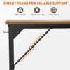 Infurnic Desks Computer Desk with Storage Bag, Modern Home Office Desk, Gaming Desk with Headphone Hook for Study Work Small Spaces, Black, - 2 of 4