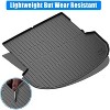Santa Fe 2021 2022 2023 Compatible All Weather Cargo Liner, TPE Luggage Floor Mat with Non-Slip Backing, Luggage Liner and Rear Luggage Mat - 2 of 4