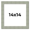 PosterPalooza | Square Sculpted Blue Picture Frame - UV Acrylic, Foam Board Backing, Hanging Hardware - 2 of 4