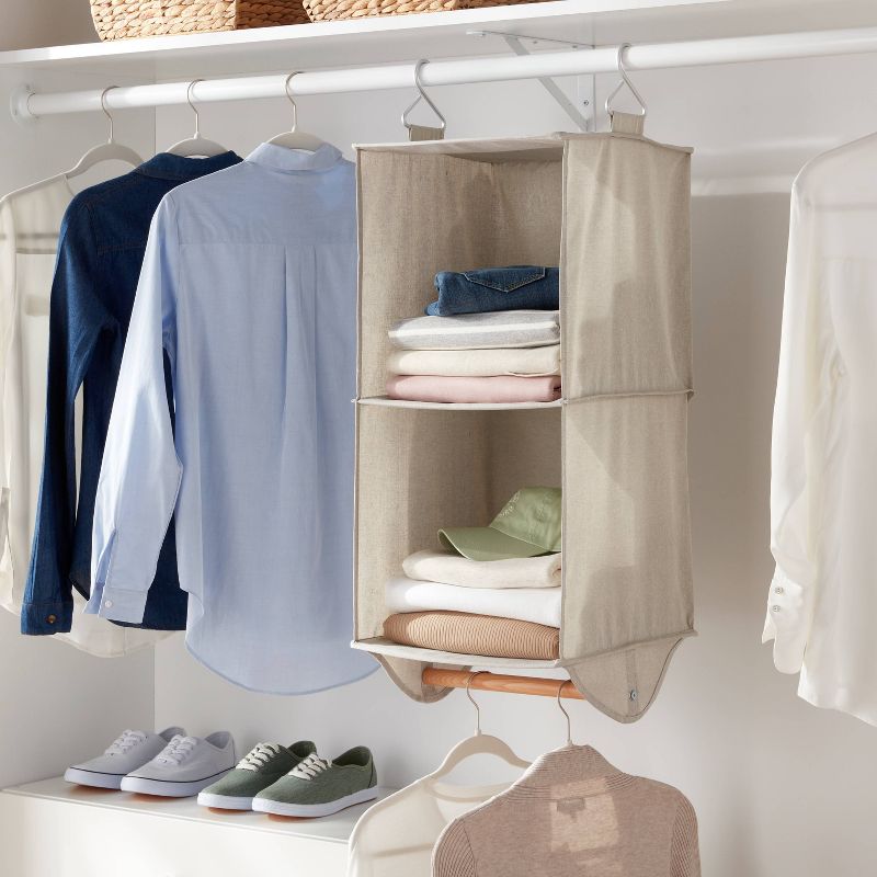 Two Shelf Hanging Closet with Hanging Rod - Brightroom&#8482;, 3 of 6