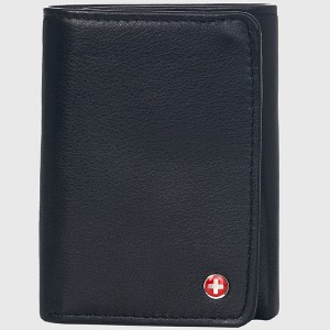 Alpine Swiss RFID Mens Theo OVERSIZED Trifold Wallet Deluxe Capacity With Divided Bill Section Camden Collection Comes in a Gift Box - 1 of 4