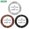 Unique Bargains Aluminum Gardening Bonsai Training Wire 3 Rolls - 3 of 4