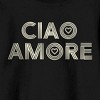 Ciao Amore Adult Black Crew Neck Sweatshirt - image 2 of 2