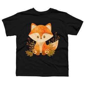 Boy's Design By Humans Cute Baby Fox By stellaandgrace T-Shirt - 1 of 2