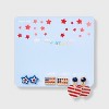 Americana Star Flag and Heart Stud and Hoop Earring Set 3pc - Red/White/Blue - 2 of 3