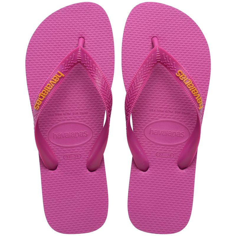 Havaianas Women's Logo Flip Sandals - Pink 6