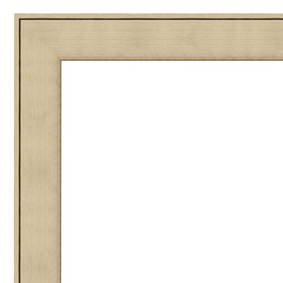 Classic Honey Silver Rectangular Full-Length Wall Mirror 34" x 44"