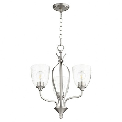Quorum Lighting Jardin 3 - Light Chandelier in  Satin Nickel