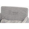 Nandog Pet Gear Luxury Quilted Bling Light Gray Dog Car Seat Bed - Large - 3 of 4