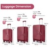 Summit Adventure 3-Piece Lightweight Expandable Luggage With Airline Approved Tsa Lock - 2 of 4