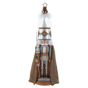 Kurt Adler 22-Inch Hollywood Nutcrackers Musical Gold and Silver Nutcracker With Water Globe - 1 of 4