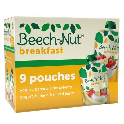 Beech-Nut Breakfast Baby Food Pouch Variety Pack - 3.5oz/9ct