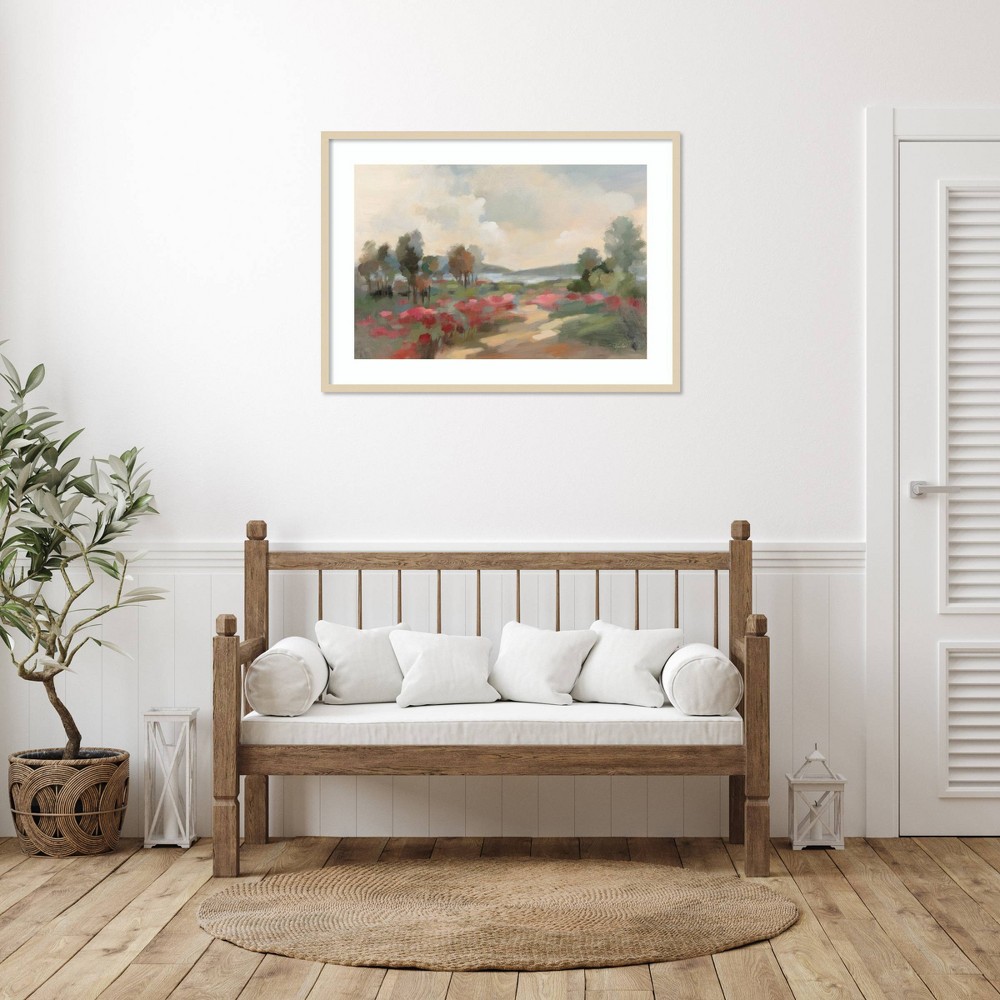 Photos - Other Decoration Amanti Art 41"x30" Path to The Lake by Silvia Vassileva Wood Framed Wall Art Print