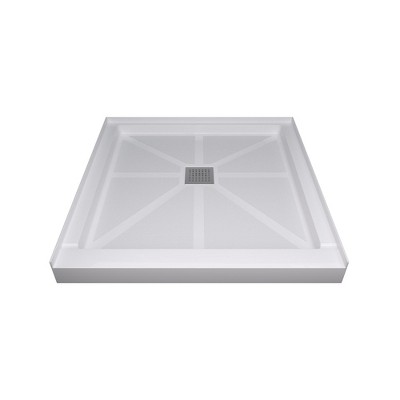 GreenEver Glasstone shower base SMC solid white finish 3636