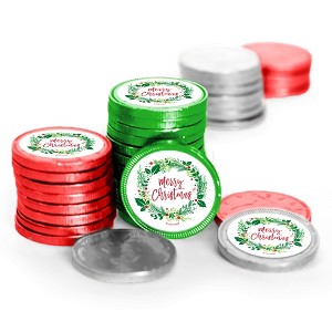 84 Pcs Christmas Candy Party Favors Chocolate Coins - Merry Christmas - 1 of 1