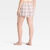 Women's Flannel Pajama Shorts - Auden™ - 2 of 4