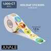 Juvale 1000 Pieces Holiday Stickers for Kids Classroom, Christmas Stickers Roll for Crafts, Scrapbooking, 1.5 In - 3 of 4