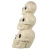 BOO BOX Stacked Skulls with LED Eyes and Sound, 27.5" Scary Skeleton Halloween Decoration for Home, Porch, or Yard Indoor Outdoor - 4 of 4