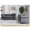 TiramisuBest 3-seater + 3-seater Combination sofa,Grey - 2 of 4