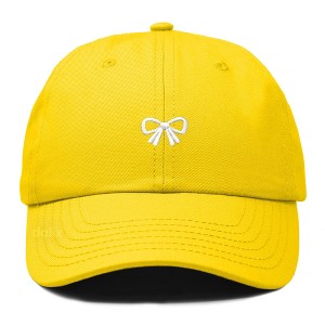 Dalix Bow Embroidered Coquette Cotton Summer Cute Outdoor Baseball Cap Dad Hat Womens - 1 of 4