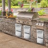 Acekool Outdoor Kitchen Drawer, 13" x 21" Stainless Steel BBQ Double Drawer with Handle, Flush Mount for Patio Grill Island - 2 of 4