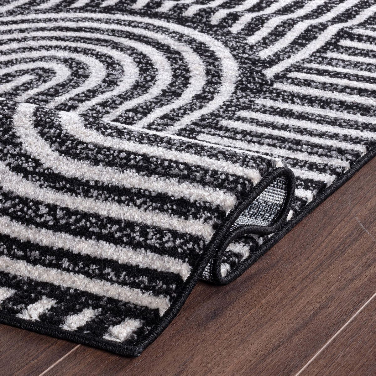 World Rug Gallery Bohemian Stipre Arch Design Area Rug: Geometric, Rectangle, Low Pile, Stain & Fade Resistant - thumbnail 4