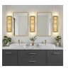 KAISITE LED Dimmable Crystal Wall Sconce Black Flush Mount Wall Lamp - 4 of 4