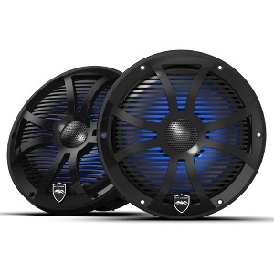 Wet Sounds REVO 8 SW-B V3 - Revolution Series 8" Marine Coaxial Speakers with Black SW Grilles, Pair - 1 of 4