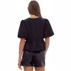 Women's Danielle Puff Sleeves Bow Detail Top - entro - 4 of 4