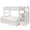 Modern Farmhouse Twin Over Full Bunk Bed With Staircase and Trundle - 2 of 4