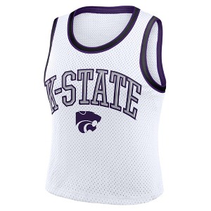 NCAA Kansas State Wildcats Women's White Cropped Jersey - 1 of 3
