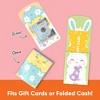 Big Dot of Happiness Assorted Spring Easter Bunny Gift Card Holders with Envelopes, Easter Cash Money Holders Sleeves, Round Nifty Gifty Pack Set of 8 - 2 of 4
