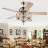 52" x 52" x 25" Dietrich Satin Nickel Lighted Ceiling Fan Metallic - Warehouse Of Tiffany - 2 of 4