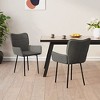vidaXL Dining Chairs, 2 Pcs, Dark Gray Velvet - 2 of 4