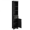 Ridstar 66.9 in. H Black Bathroom Cabinet with Drawer and Adjustable Shelf - 3 of 4