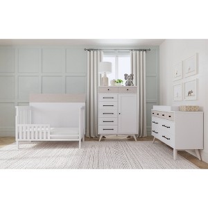 Westwood Design Rowan 4-in-1 Convertible Crib Toddler Rail - Off White - 1 of 4