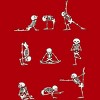 Junior's Design By Humans Skeleton Yoga By huebucket T-Shirt - 2 of 3