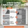 VEVOR Carport Replacement Canopy Cover 13 x 20 ft, Garage Top Tent Shelter Tarp Heavy-Duty Waterproof, Grey (Only Top Cover, Frame Not Include) - 3 of 4