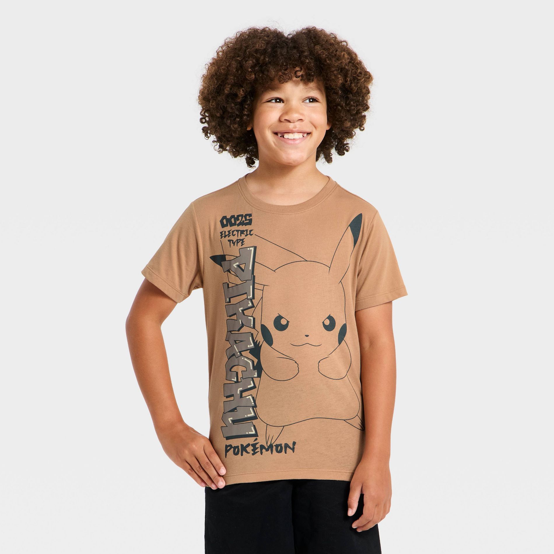 Boys' Pokemon Pikachu Graphic T-Shirt - Beige